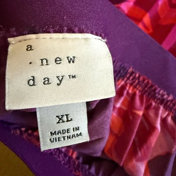 a new day Purple Floral A-Line Skirt - Picture 3 of 4